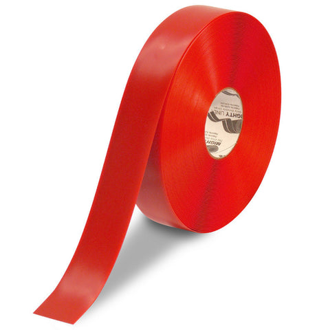 2 Inch Red 5S Floor Tape - Mighty Line - 100 Foot Roll