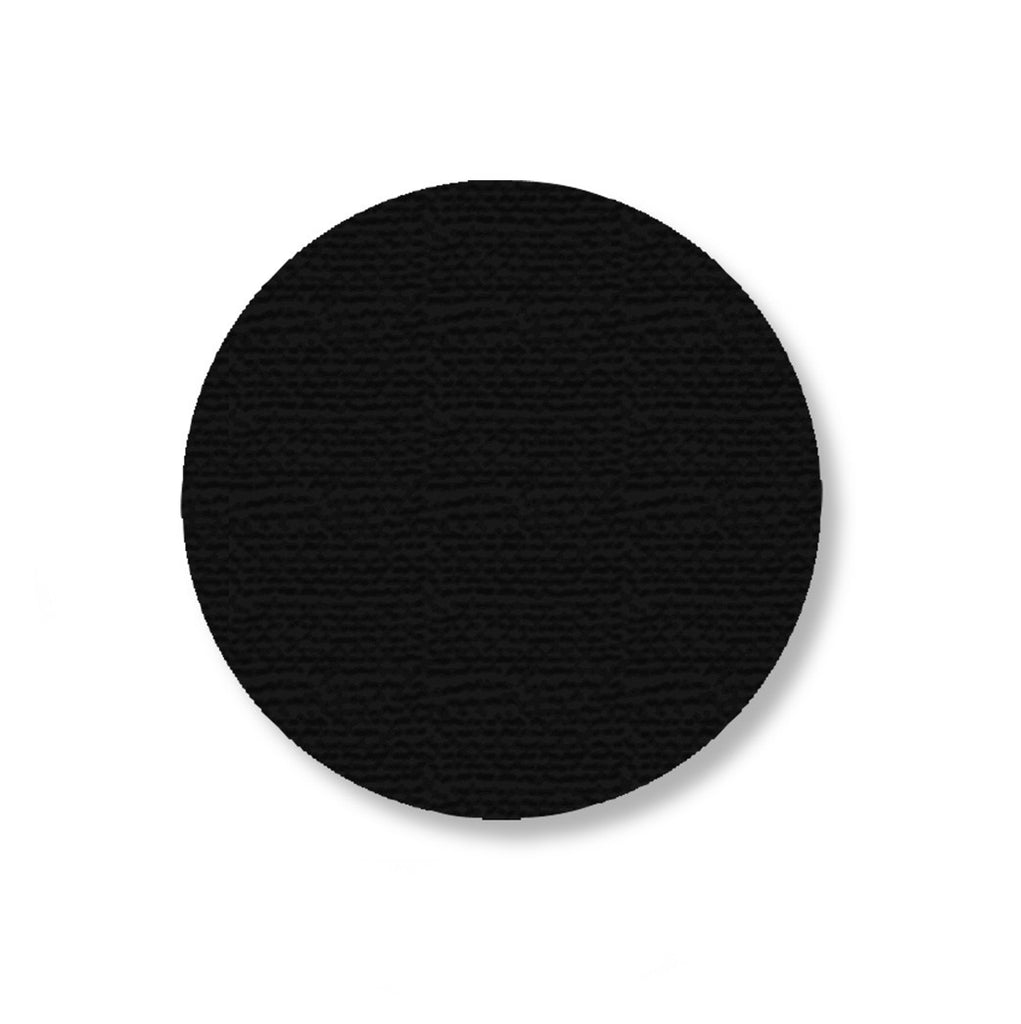 3.5" BLACK Solid DOT - Stand. Size - Pack of 100