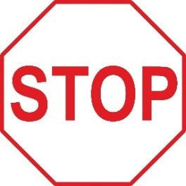Stop Sign White