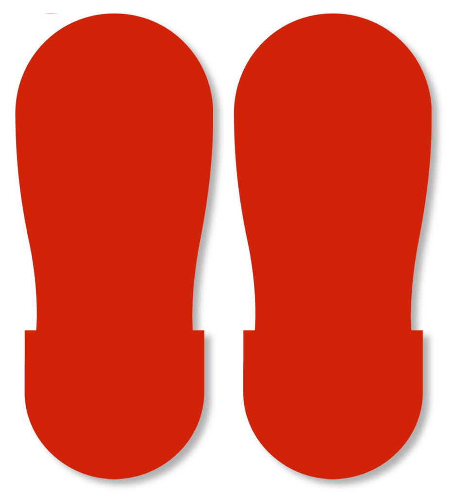 RED BIG Footprint - Pack of 50
