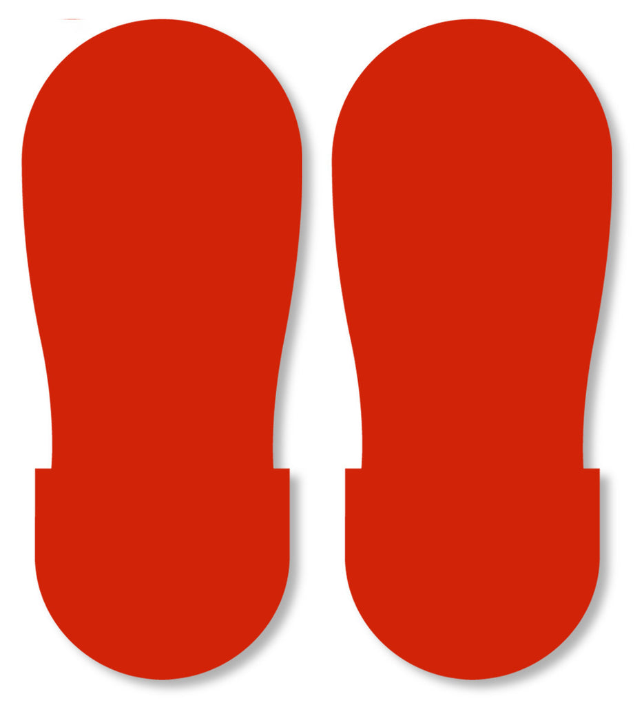 RED BIG Footprint - Pack of 50