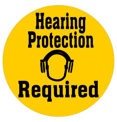 Hearing Protection Required Sign - 1 Sign
