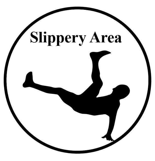 Slippery Area Ahead Sign - 1 Sign