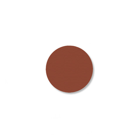 1" BROWN 5s Floor Marking DOT - Packs of 200