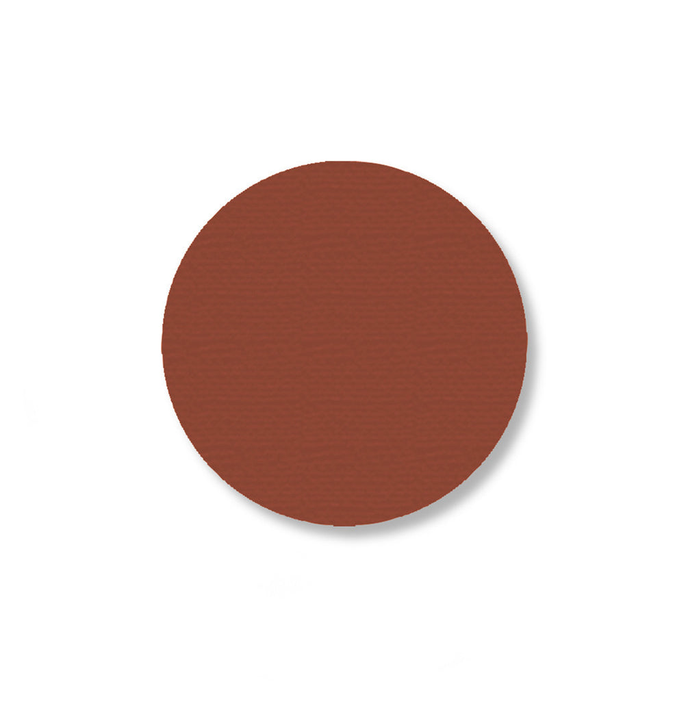 2.7" BROWN Solid DOT - Pack of 100