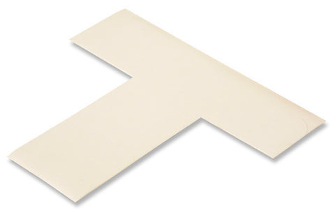 2" Wide Solid WHITE T - Pack of 25