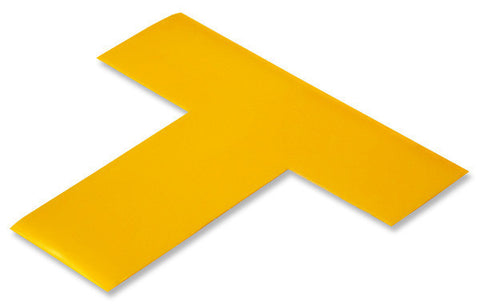 2" Wide YELLOW 5s Floor Marking T - Pack of 25