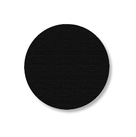 3.5" BLACK Solid DOT - Stand. Size - Pack of 100