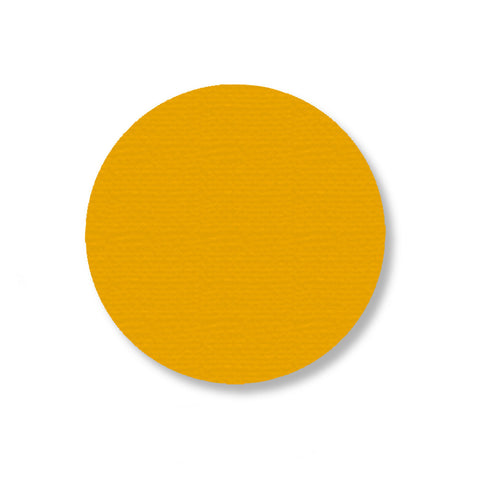 3.5" YELLOW Solid 5s Floor Marking DOT - Stand. Size - Pack of 100