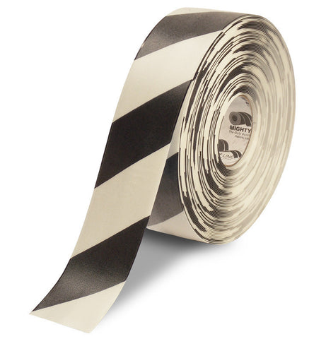 3" White Tape with Black Chevrons - 100'  Roll