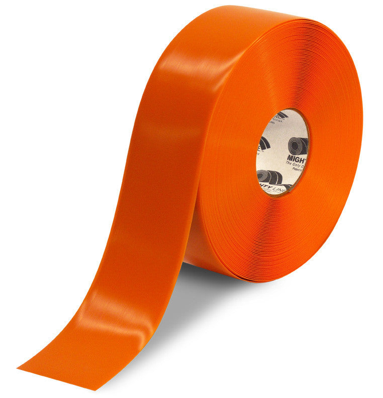 3 Inch Orange 5S Floor Tape - Mighty Line - 100 Foot Roll
