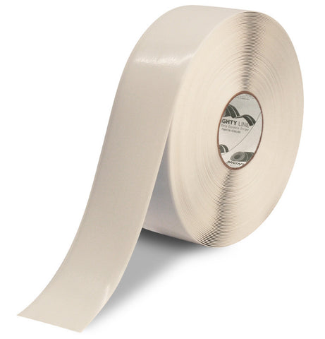 3 Inch White 5S Floor Tape - Mighty Line - 100'  Roll
