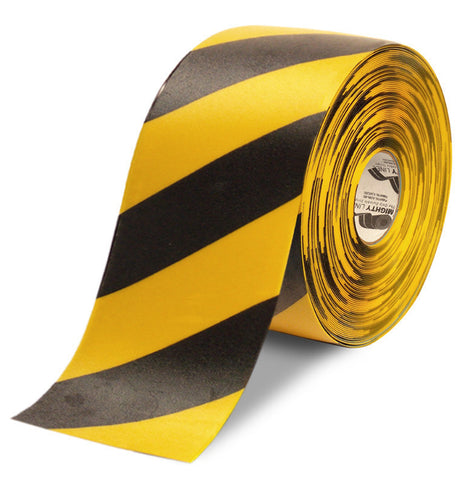 6" Yellow Tape with Black Chevrons - 100'  Roll