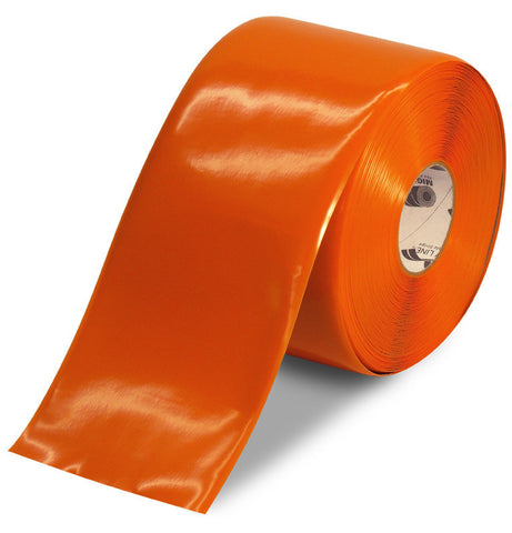 6 Inch Orange 5S Floor Tape - Mighty Line - 100 Foot Roll