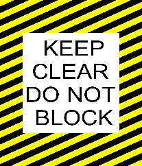 Keep Clear Do Not Block