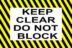 Keep Clear Do Not Block
