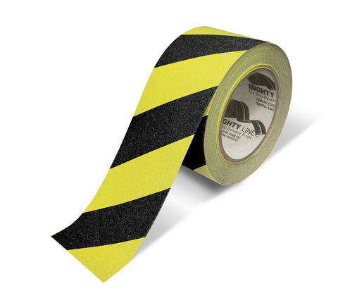 2" Yellow With Black Chevrons Anti-Slip Floor Tape - 60' Roll