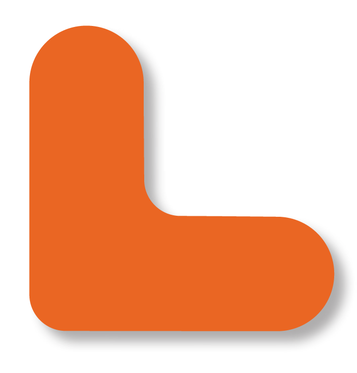 3/4" Wide Solid Orange Mini Corner – Pack of 108