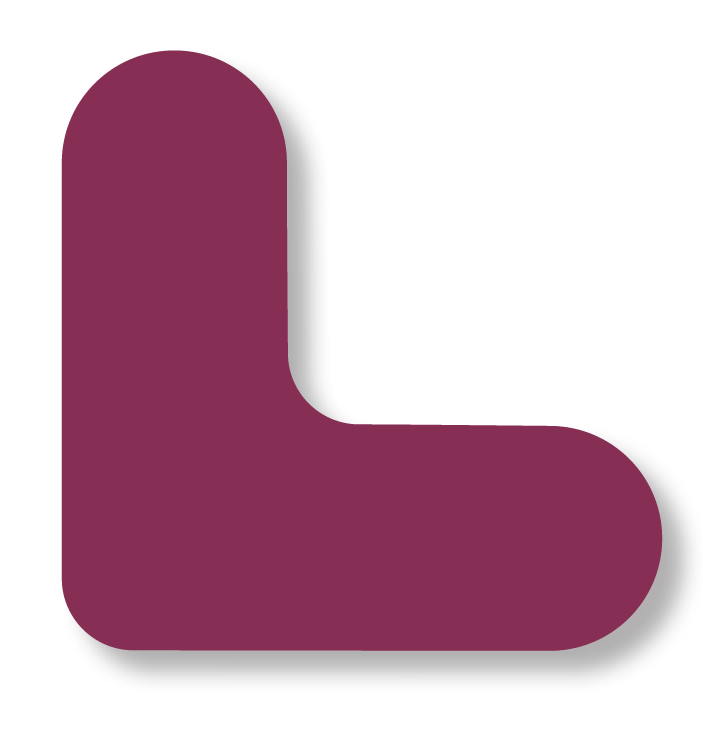 3/4" Wide Solid Purple Mini Corner – Pack of 108