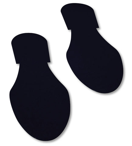 Solid Colored BLACK  Footprint - Pack of 50