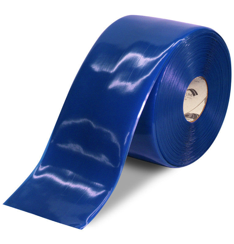 6 Inch Blue 5S Floor Tape - Mighty Line - 100 Foot Roll