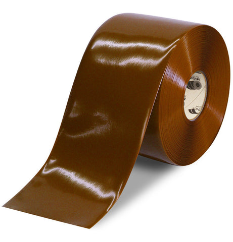 6 Inch Brown 5S Floor Tape - Mighty Line - 100 Foot Roll