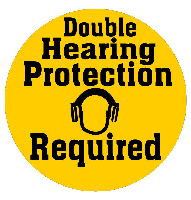 Double Hearing Protection Sign - 1 Sign