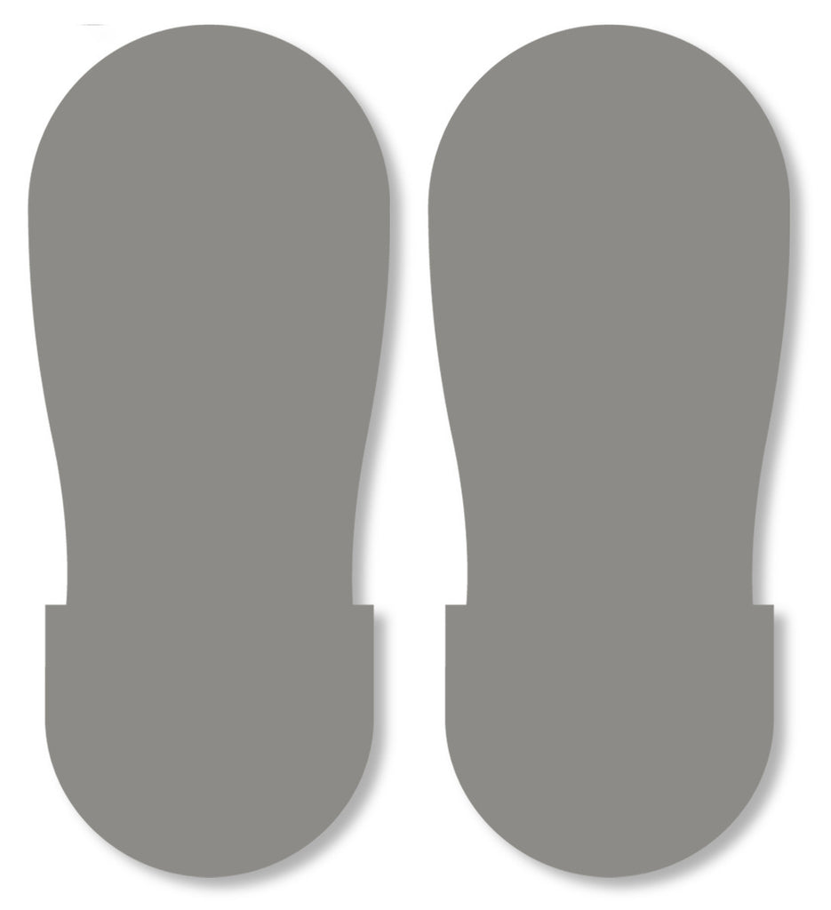 GRAY BIG Footprint - Pack of 50
