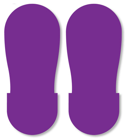 PURPLE BIG Footprint - Pack of 50