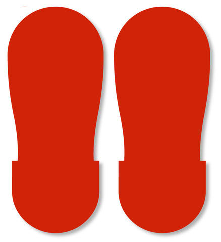 RED BIG Footprint - Pack of 50