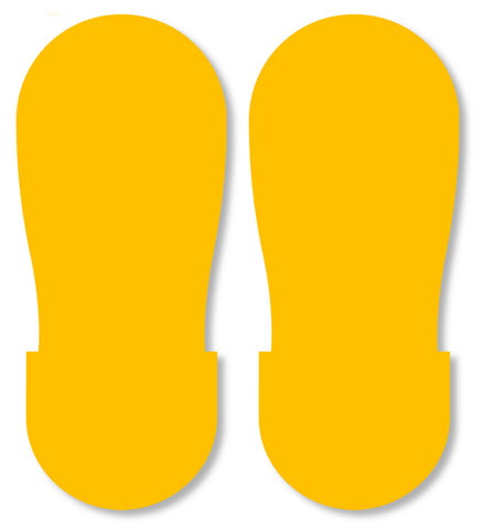 YELLOW BIG Footprint - Pack of 50