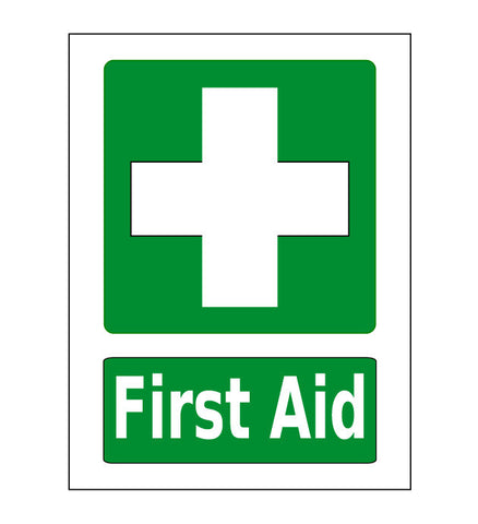 First Aid Station Sign (Green) - 1 Sign