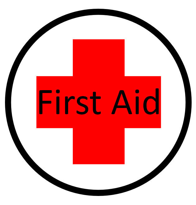 First Aid Station Here (Words) Sign - 1 Sign