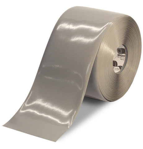 6 Inch Gray 5S Floor Tape -Mighty Line - 100 Foot Roll