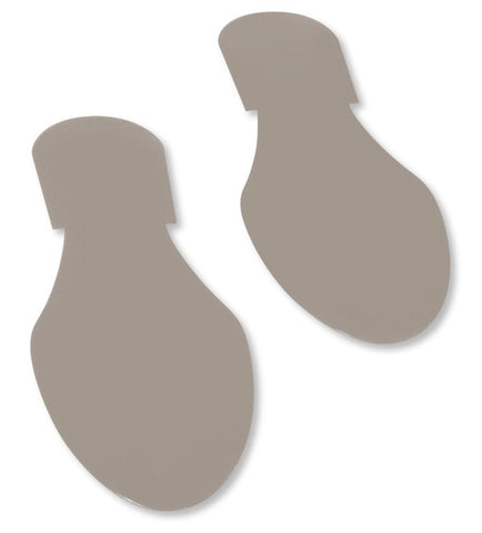Solid Colored GRAY Footprint - Pack of 50