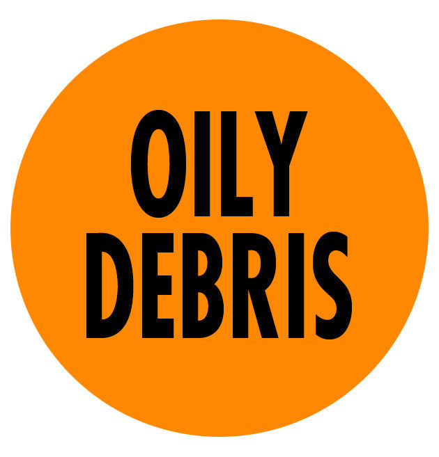 Mighty Line OILY DEBRIS Sign - 1 Sign