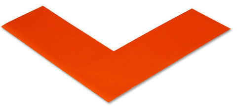 2" Wide Solid ORANGE 5s Floor Marking Angle - Pack of 25