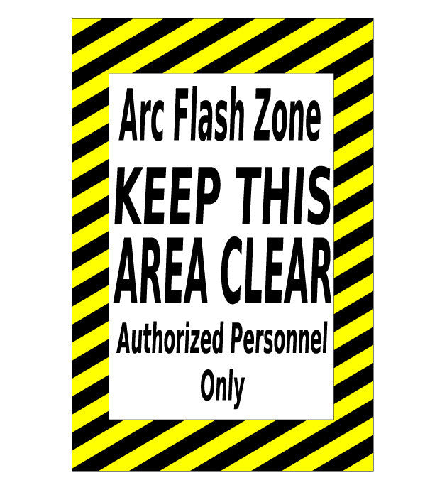Mighty Line ARC Flash Zone Caution Sign - 1 Sign
