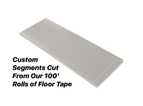 Custom Cut Segments - 3" GRAY Solid Color Tape - 100'  Roll