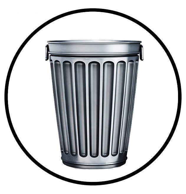 Trash Can Container Sign - 1 Sign