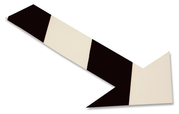 Heavy Duty Mighty Line White Arrow With Black Chevrons - Pack of 50
