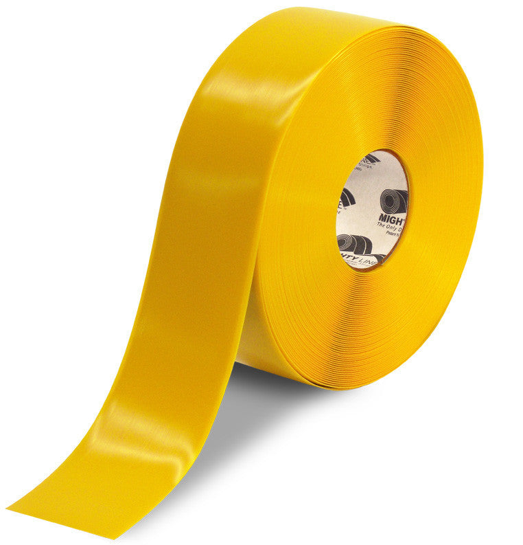 3 Inch Yellow 5S Floor Tape - MightyLine - 100'  Roll
