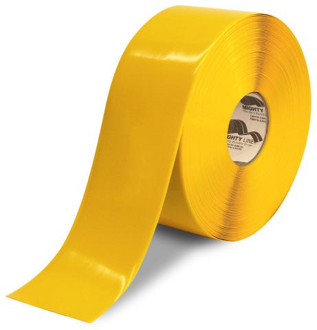 4 Inch Yellow 5S Floor Tape - Mighty Line - 100 Foot Roll